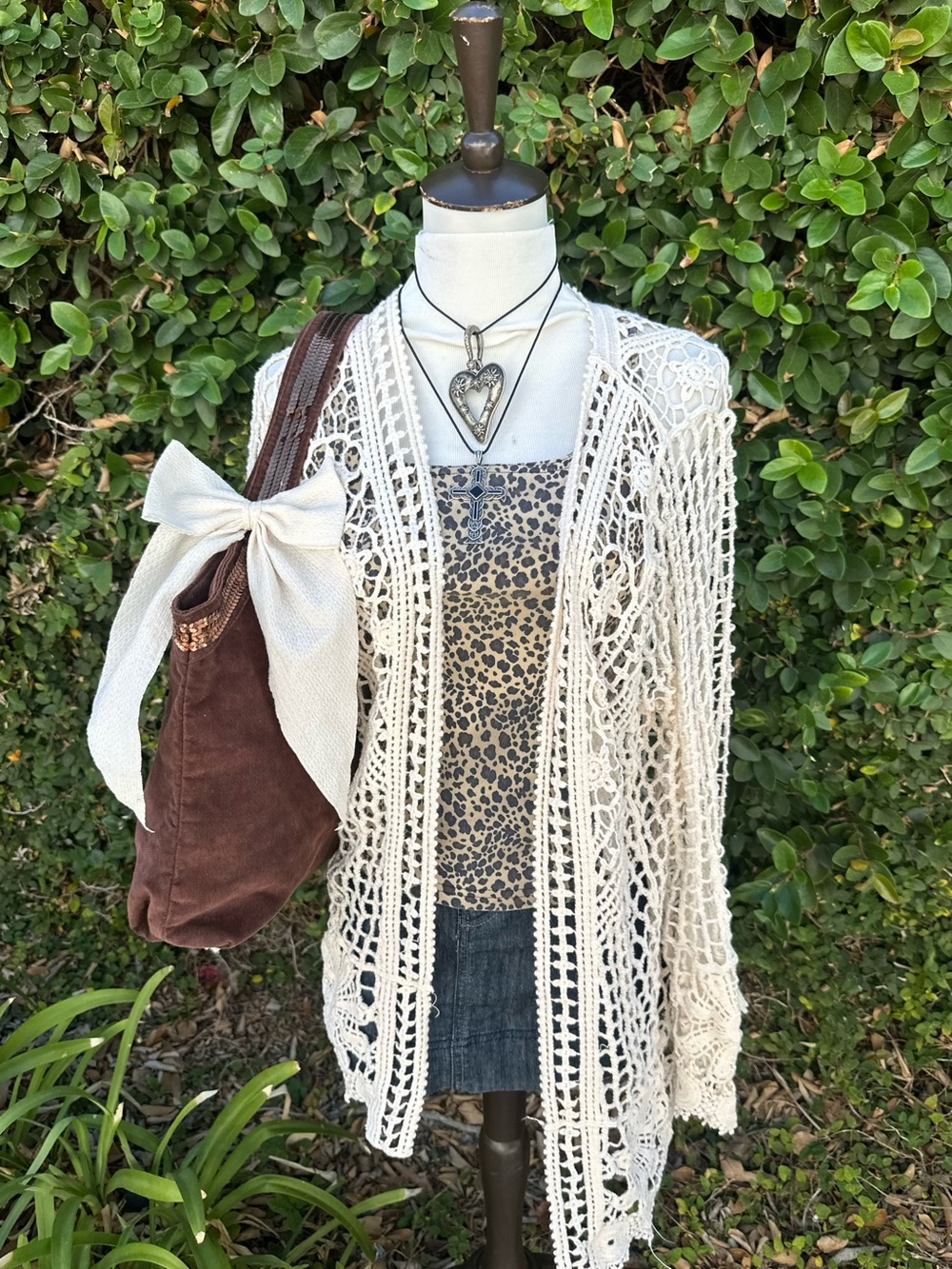 ✨Boho crochet oversized cardigan